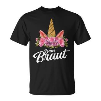 Team Braut Junggesellinnenabschied Jga Einhorn Geschenk T-Shirt - Geschenkecke