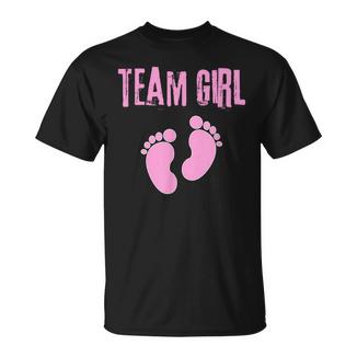 Team Girl Babyhower Bambina Mamma E Papà Gravidanza Attesa Maglietta - Novitaregali