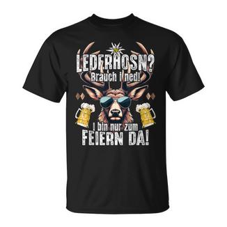Traditional Leather Trousers Suitable For Oktoberfest S T-Shirt - Seseable