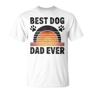 Best Dog Dad Ever Dog Dad Dog Dad Día Del Padre Papá In Mangas Camiseta unisex - Regaloses