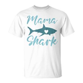 Mama Shark Mother's Day Mom T-Shirt - Monsterry