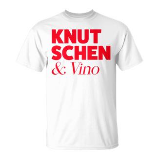 Knutschen &Ino X Rosé Rotwein Weißweinchorle Wein Back T-Shirt - Geschenkecke