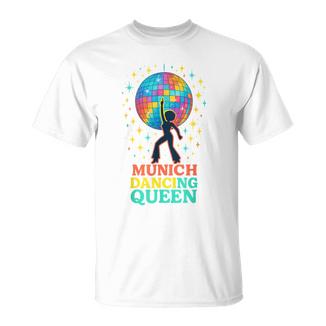 München Disco Diva Afro Tanz Königinnennacht Jga Geburtstag T-Shirt - Geschenkecke