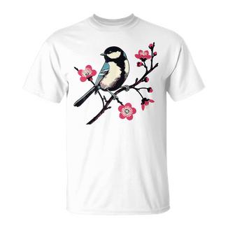 Oiseau Et Fleurs T-Shirt - Cadeauxyz