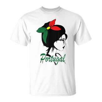 Portugal Girl Portugués Es Portugal Bandera Camiseta unisex - Regaloses