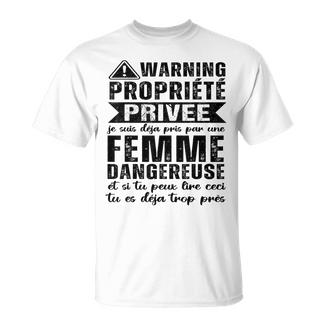 Propriété Privée Humour Couple Cadeauaint-Valentin T-Shirt - Cadeauxyz