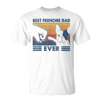 Vintage Best Frenchie Dad Ever Bulldog Francese Papà Natale Maglietta - Novitaregali