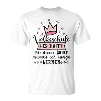 Volksschule Geschafft 2025Olksschule Absolvent 2025 T-Shirt - Geschenkecke