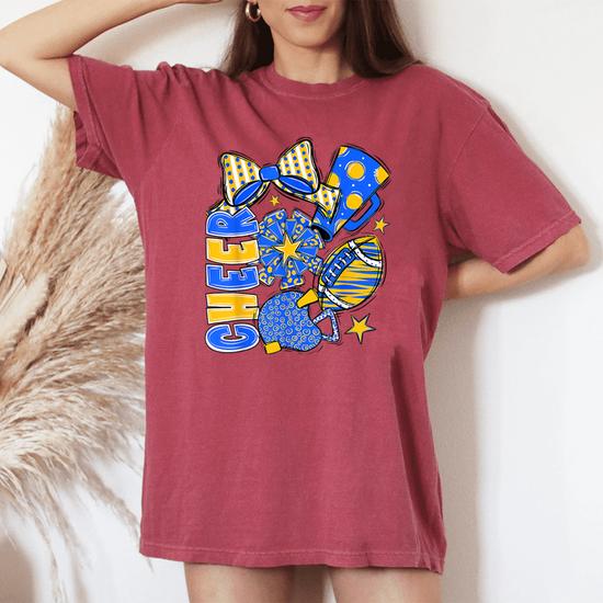 thumbnail image 2 of Nice Cheer Mom And Daughter Cheerleading Mama Cheerleader Mother T-Shirt 2 of 11