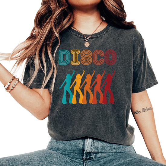 Coton Confortable T-Shirt Disco Queen Années 80-90 - Style Rétro