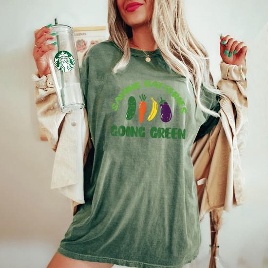 Saving Batteries Going Green Inappropriate Humor Women Women's