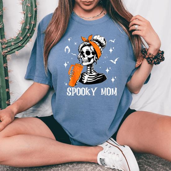 YourTops 'One Spooky Mama' Women's T-Shirt - Cute & Casual Graphic Tee - View #9