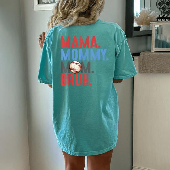 Mama Mommy Mom Bruh Baseball Vintage Mom Women's Oversized Comfort