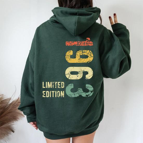 Sweat à Capuche Anniversaire 62 Ans Homme – Né En 1963 – Cadeau Humoristique Et Personnalisé - 3