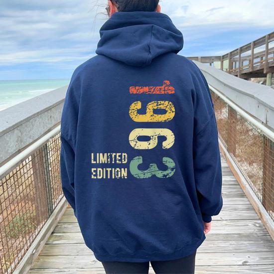 Sweat à Capuche Anniversaire 62 Ans Homme – Né En 1963 – Cadeau Humoristique Et Personnalisé - 11