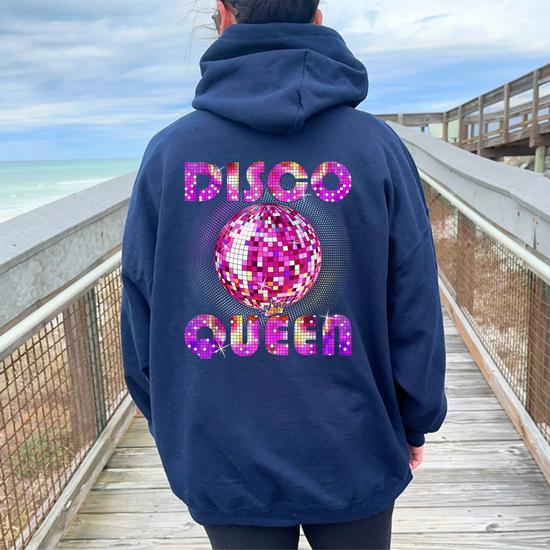 Débardeur Femme Disco Queen - Motif Musique Funk Danse 70s/80s, Coton Léger, Pour Fête Rétro