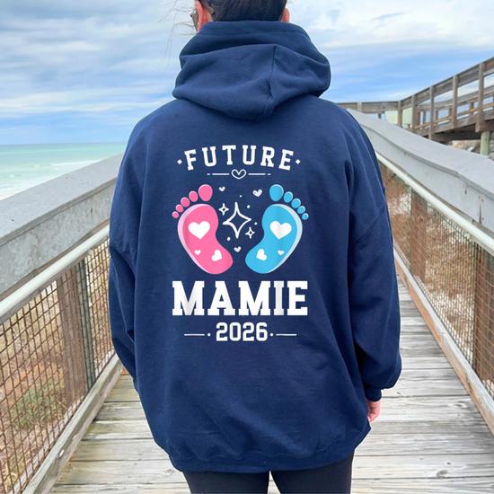 Sweat Annonce Grossesse Couple - Cadeau Future Maman Saint-Valentin Ou Noël, Personnalisable, 241g