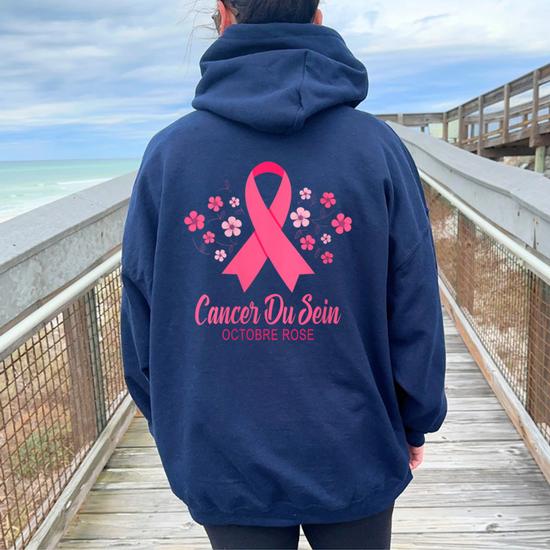 Octobre Rose 2024 Ruban Rose Sensibilisation Cancer Du Sein Sweater E